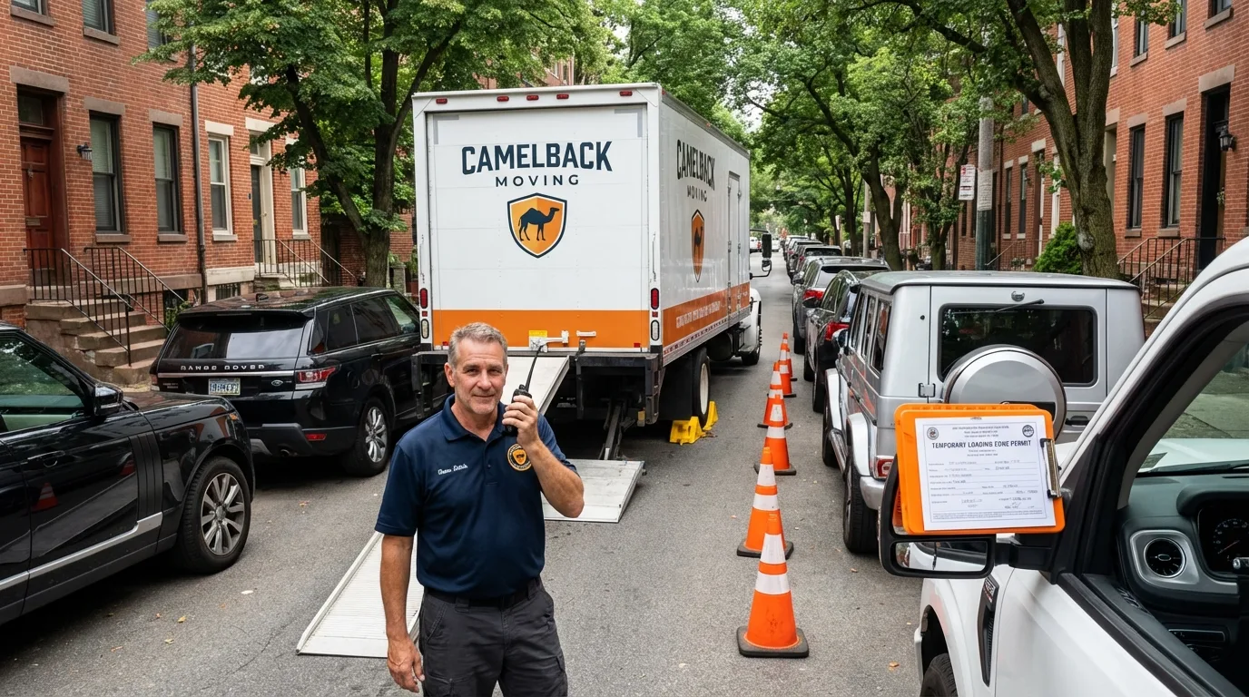 City street loading permit setup in Weehawken, NJ